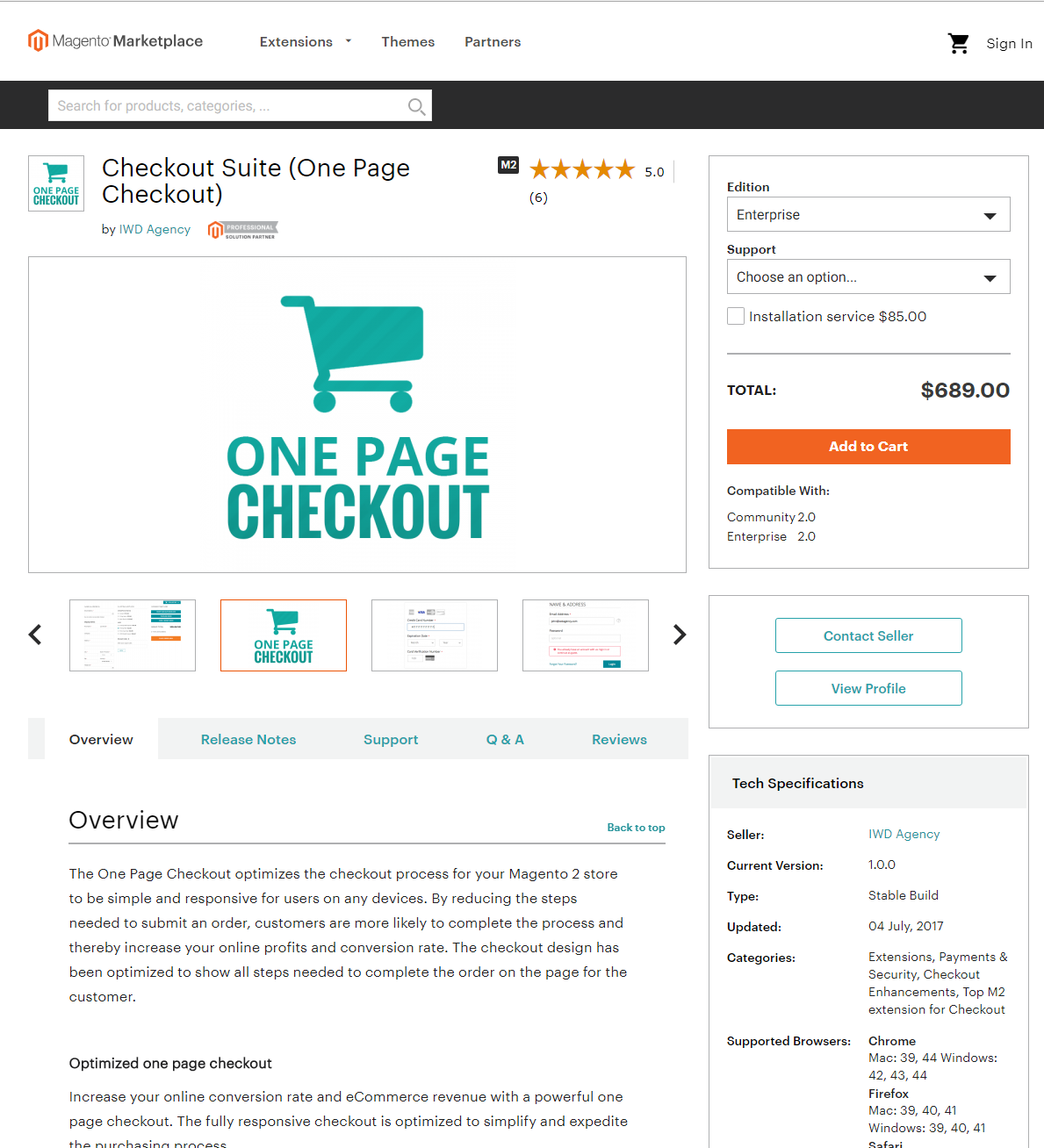 One Page Checkout Suite