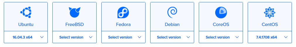 DigitalOcean OS options