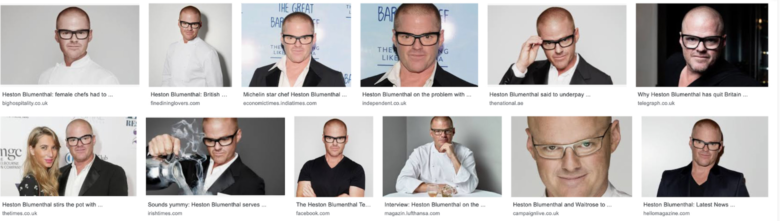 Google Image Search results for Heston Blumenthal
