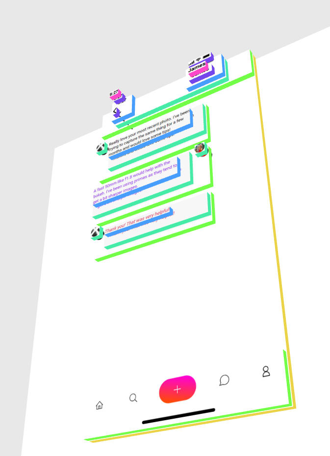 3D view of the elements