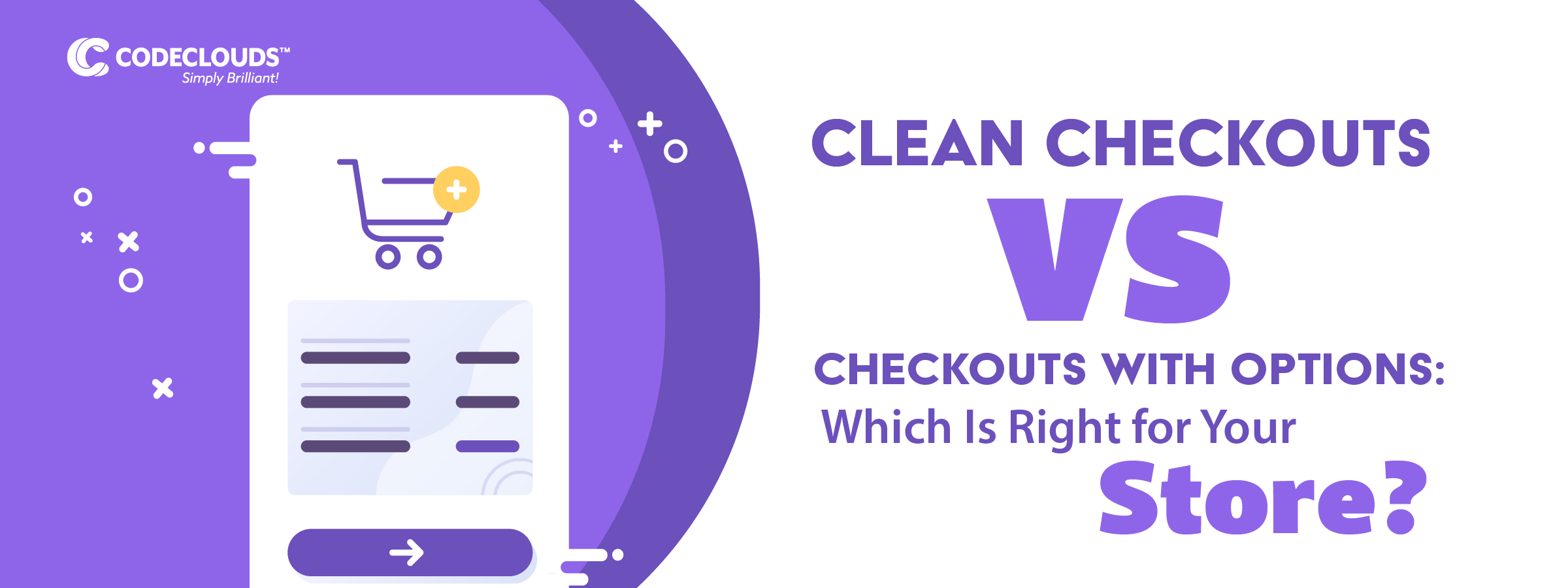 clean checkout option for your online store