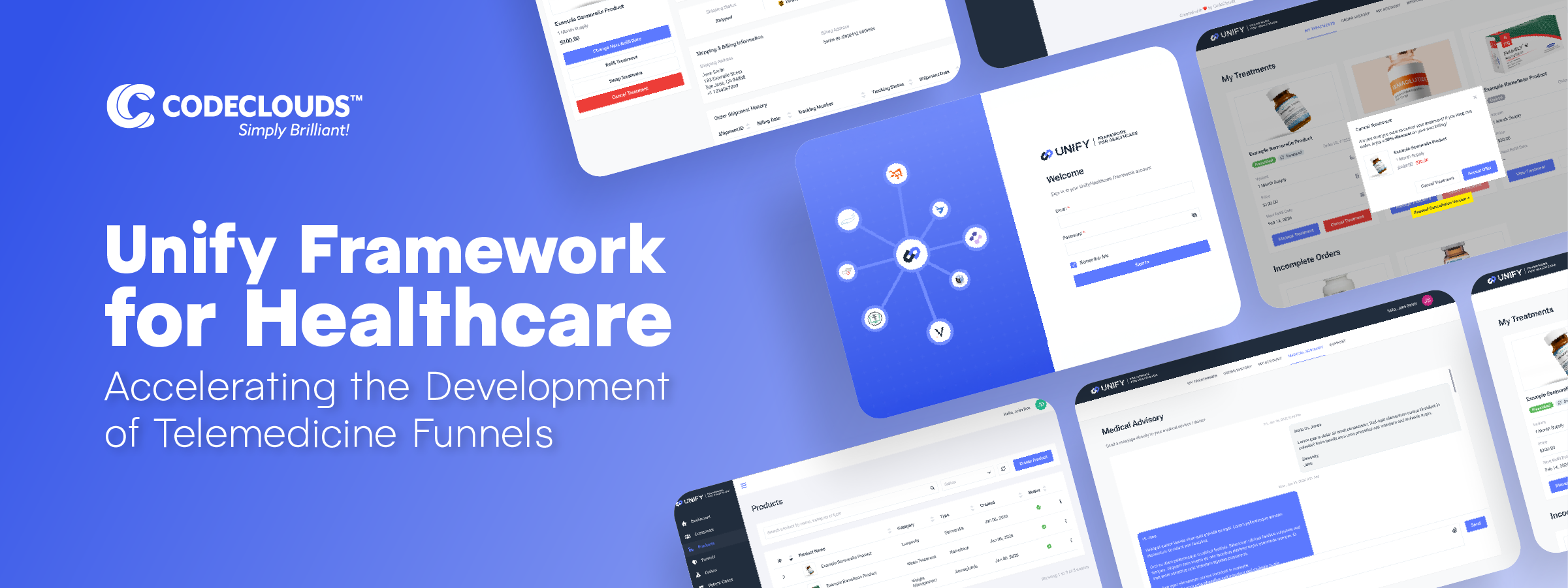 Telemedicine Funnel Development Made Easy with Unify Framework